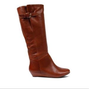 Steve Madden Intyce Cognac Leather Boots